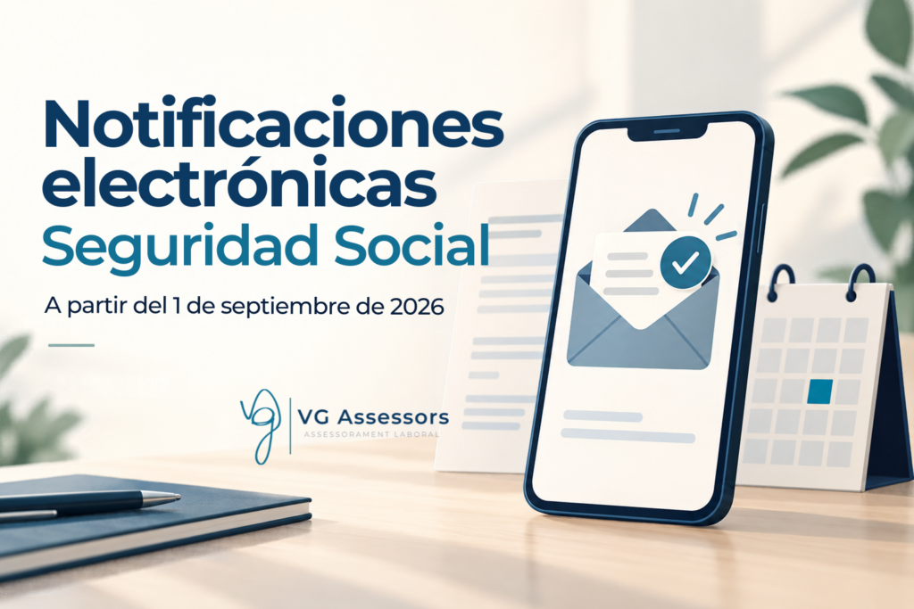 Notificaciones electrónicas de la Seguridad Social a partir del 1 de septiembre de 2026.